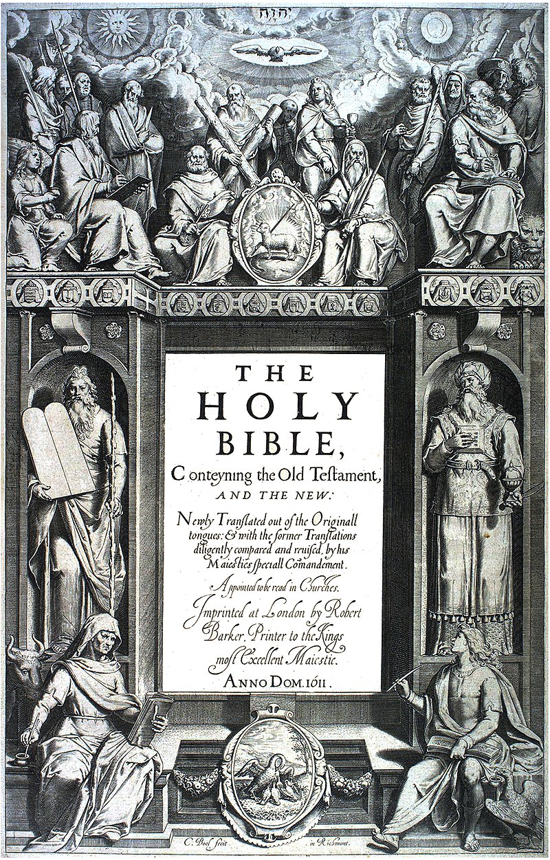 1611 first edition of the King James Bible, from the Colenda Digital Repository
