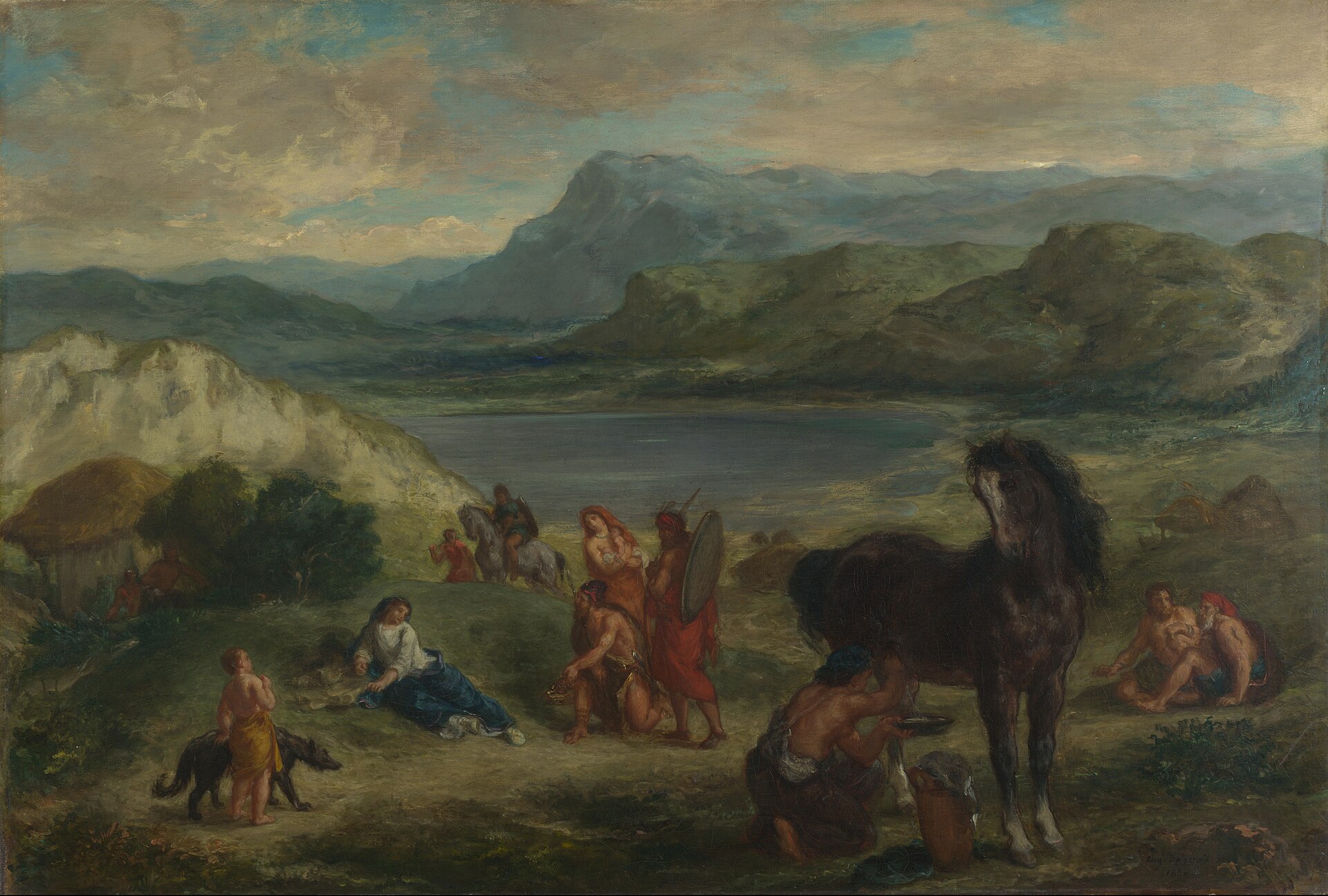 Eugène Delacroix’s ‘Ovid Among the Scythians’ (1859), featuring Ovid in exile, from the National Gallery Picture Library