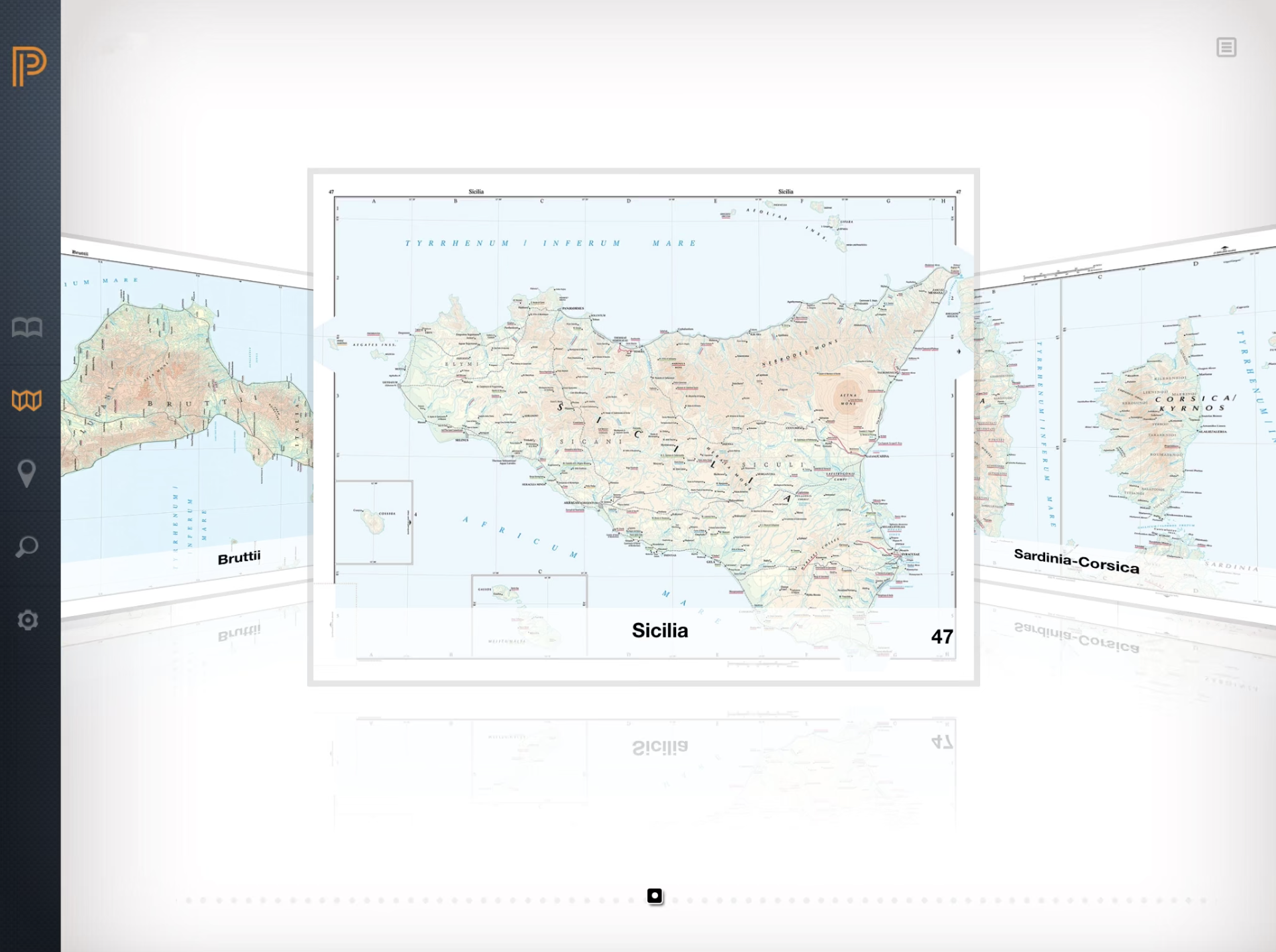 If you’d like a digital version of the Barrington Atlas — maybe because it’s more affordable (20 GBP) or you’d like to try it out first, it’s also available as an app for iPad